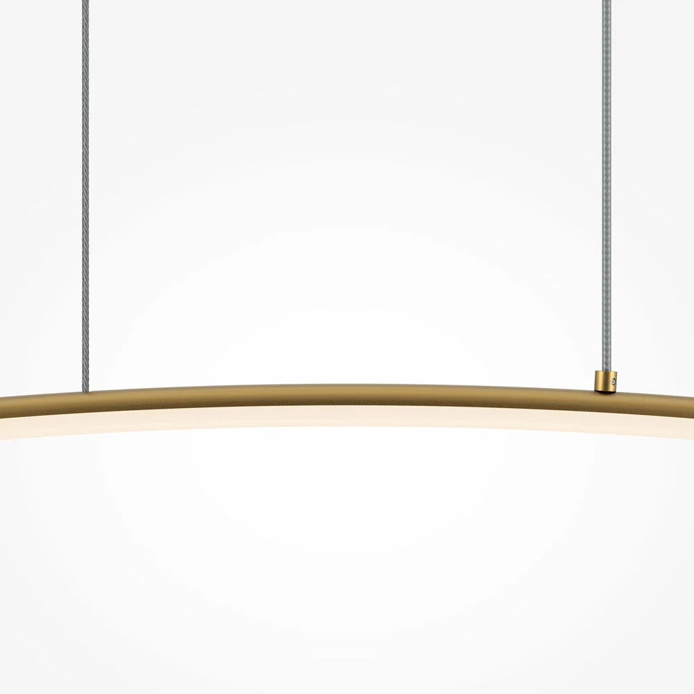 Light Reflection LED Linear Pendant - Black/Brass - Image 7