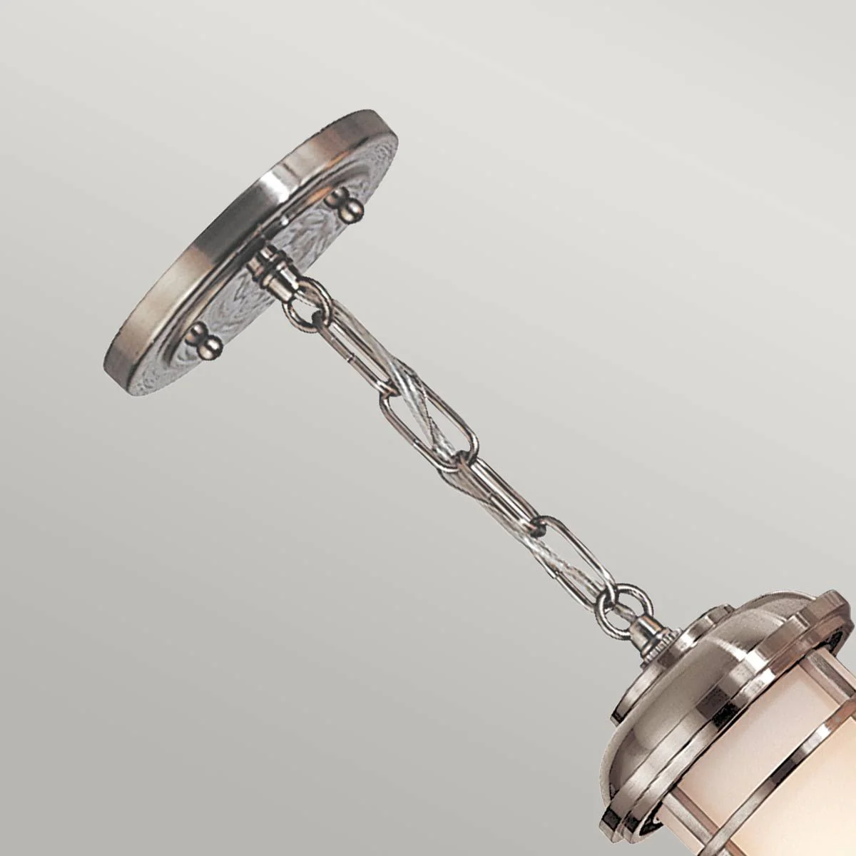 Lighthouse 1Lt IP44 Pendant - Steel/Black - Image 3