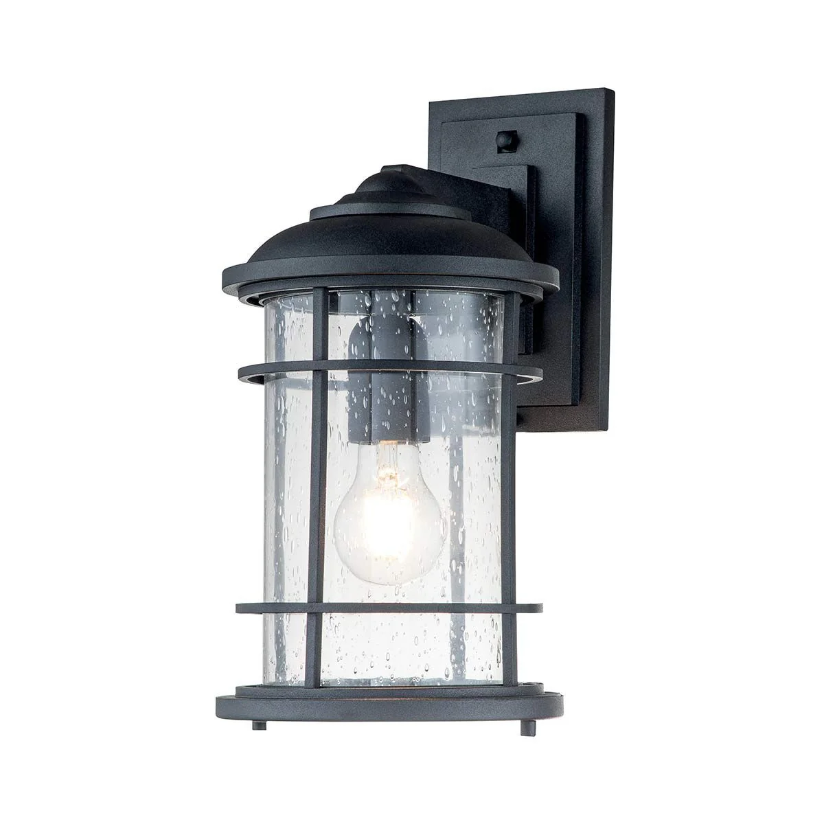 Lighthouse 1 Light Small/Medium Outdoor Lantern - Black E27 IP44 - Image 2