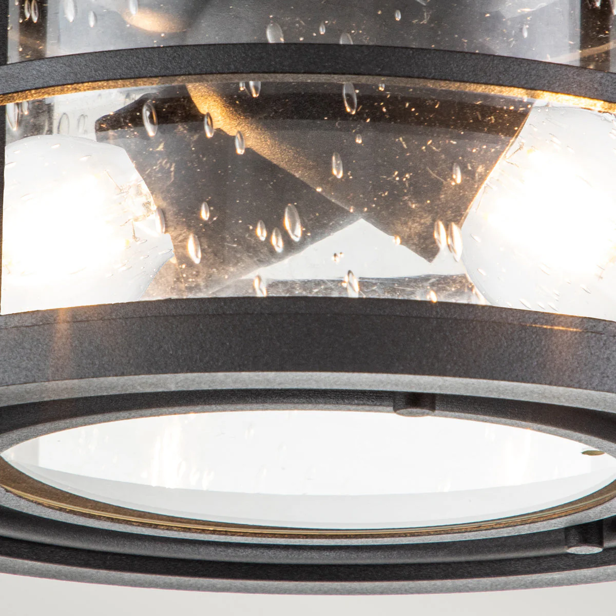 Lighthouse 2Lt Flush Mount – Textured Black Finish - Image 2