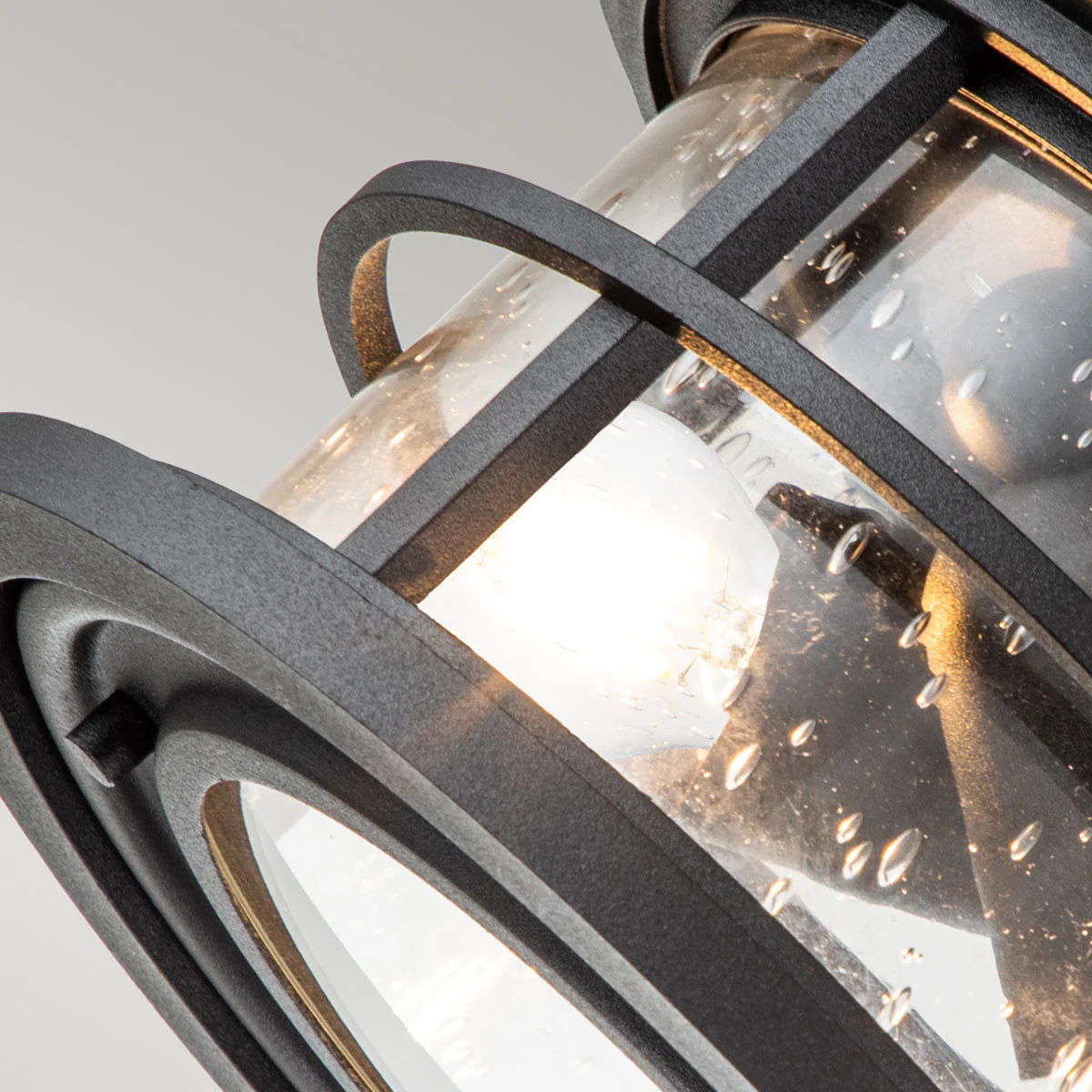 Lighthouse 2Lt Flush Mount – Textured Black Finish - Image 3