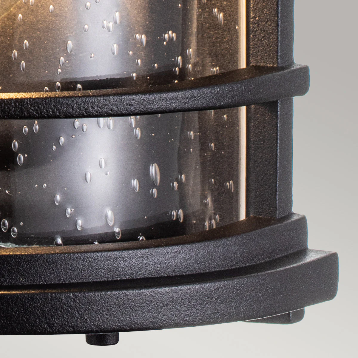 Lighthouse Half Lantern – Textured Black - Image 3