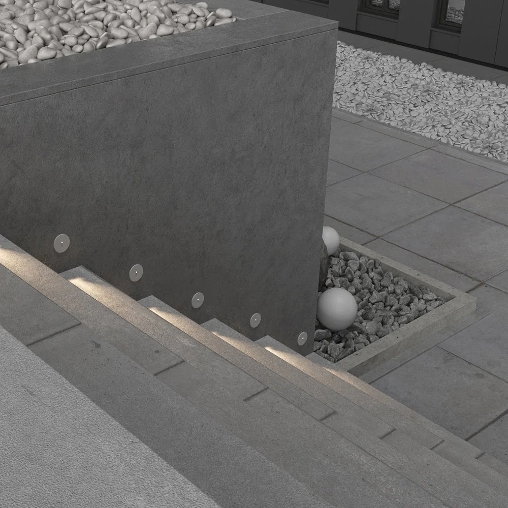 Lock Outdoor Recessed Lighting Black & White - Finish - Image 9