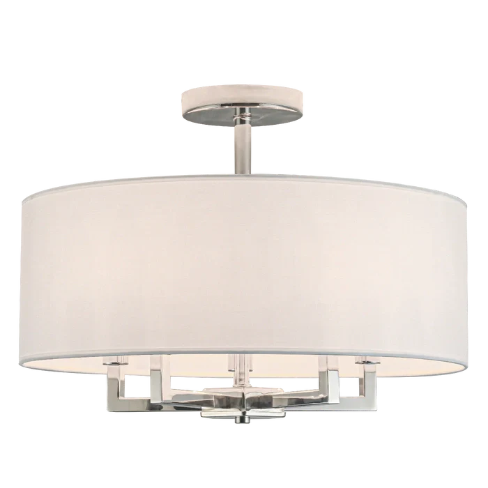 Lille 4/5Lt Semi-Flush Fitting - Brass/Nickel - Image 2