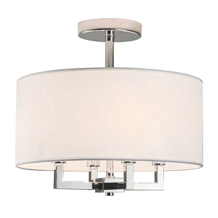 Lille 4/5Lt Semi-Flush Fitting - Brass/Nickel - Image 4