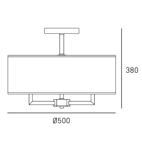 Lille 4/5Lt Semi-Flush Fitting - Brass/Nickel - Image 7