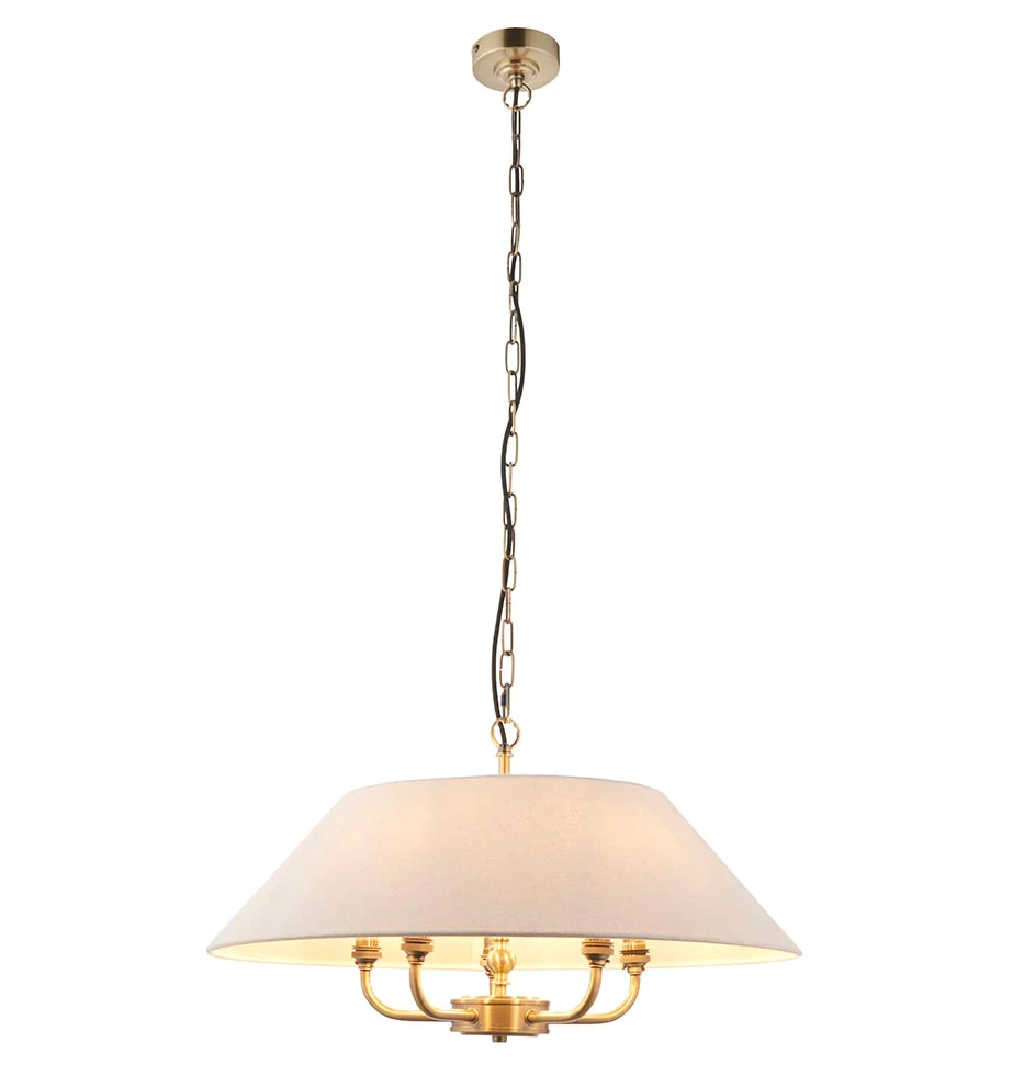 Lille 5lt Ceiling Light - Black/ Brass Base Finishes - Image 2