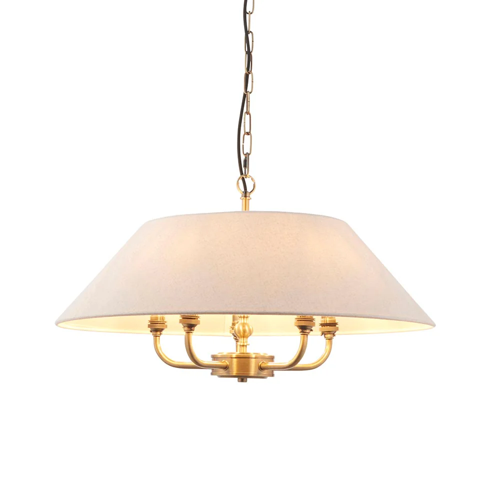 Lille 5lt Ceiling Light - Black/ Brass Base Finishes - Image 3