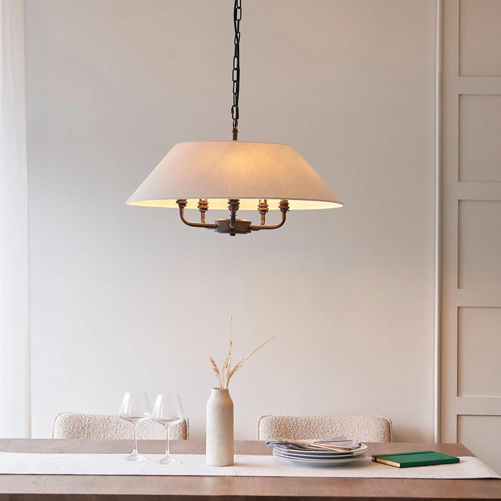 Lille 5lt Ceiling Light - Black/ Brass Base Finishes - Image 4