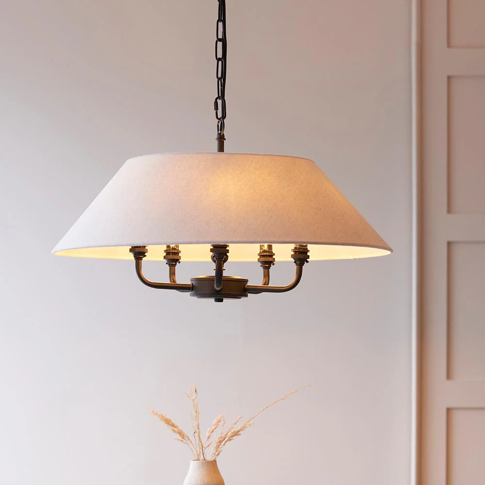 Lille 5lt Ceiling Light - Black/ Brass Base Finishes - Image 5