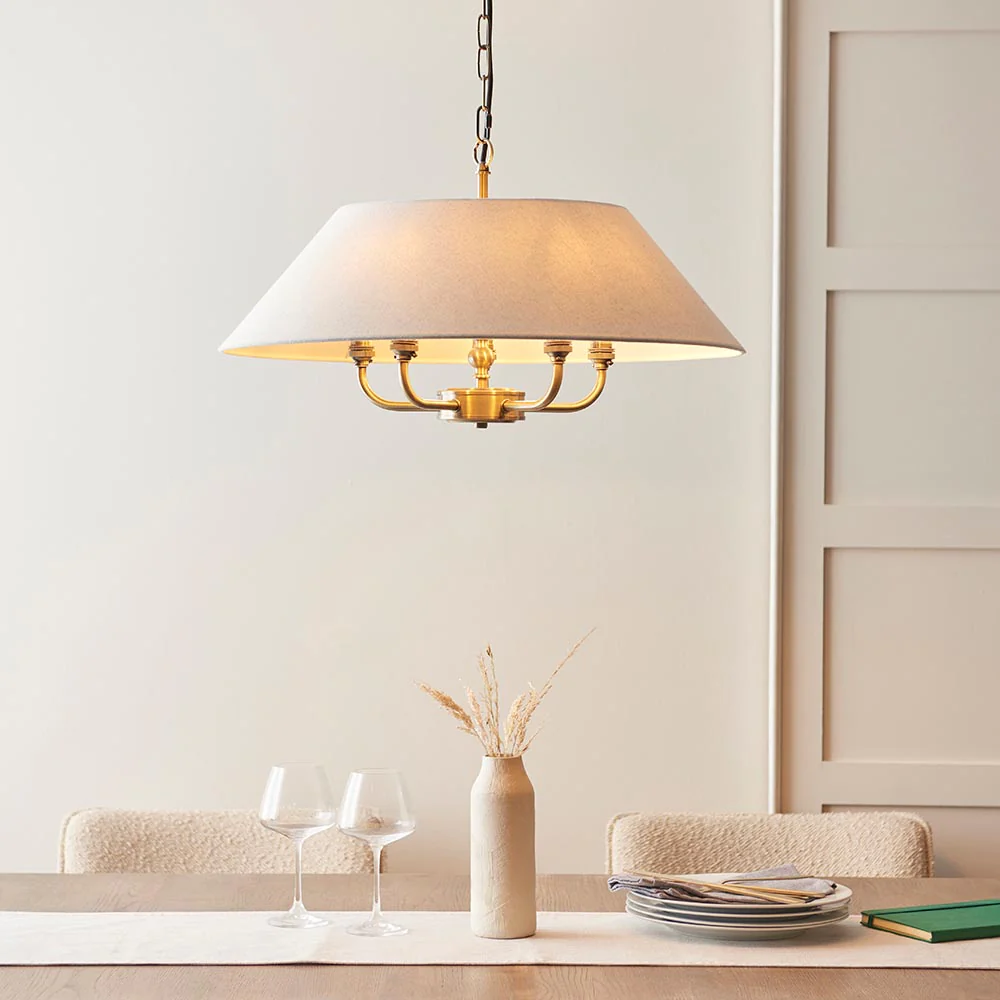 Lille 5lt Ceiling Light - Black/ Brass Base Finishes - Image 8