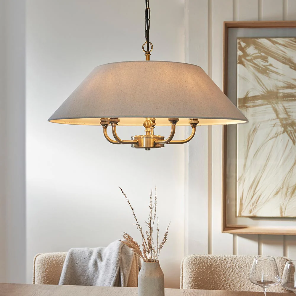 Lille 5lt Ceiling Light - Black/ Brass Base Finishes - Image 9
