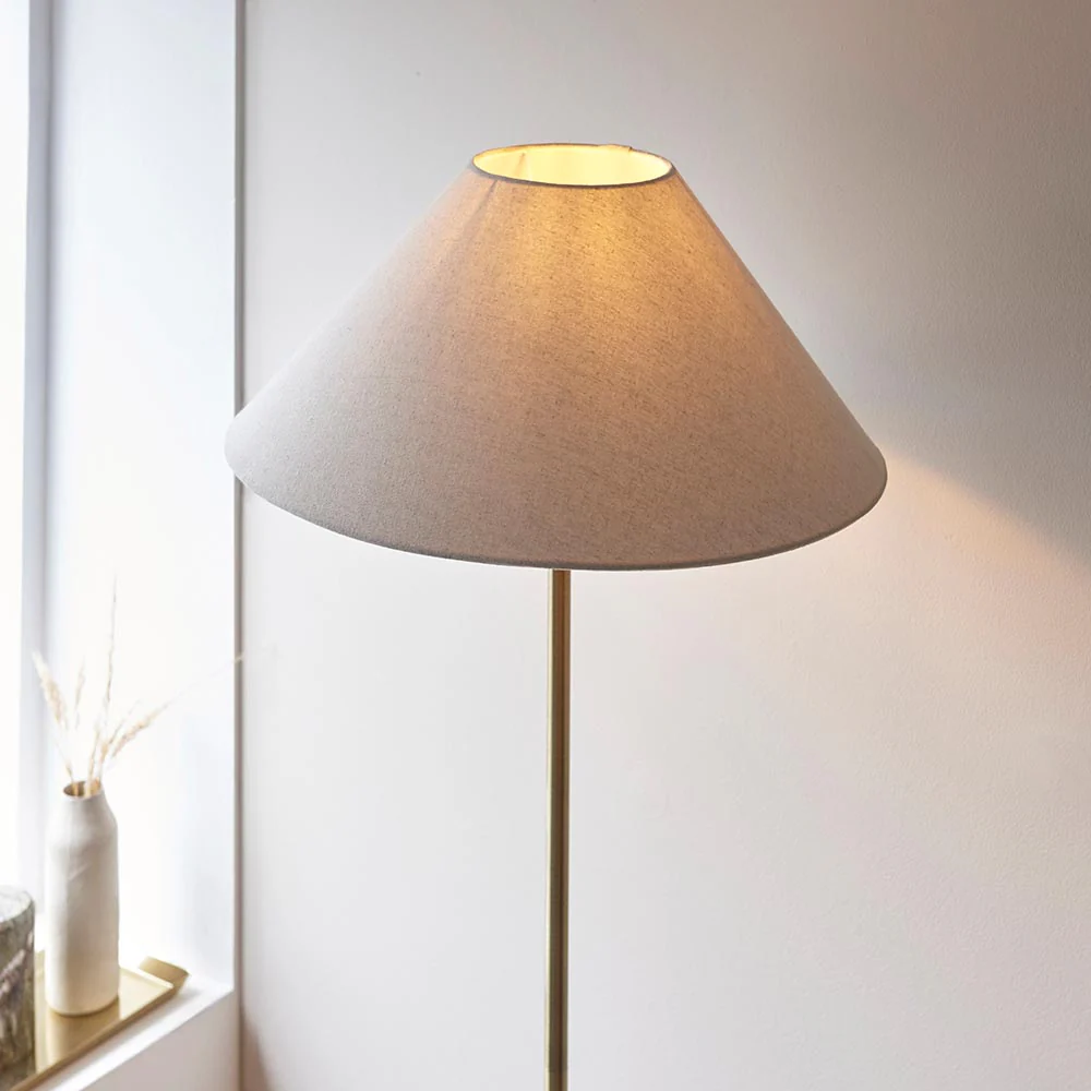 Lille Floor Lamp- Black/ Brass Base Finishes - Image 10