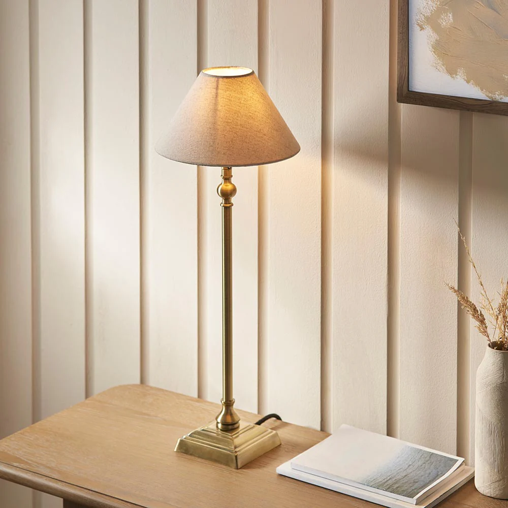Lille Table 22cm/ 31cm Shade- Black/ Brass Base Finishes - Image 10