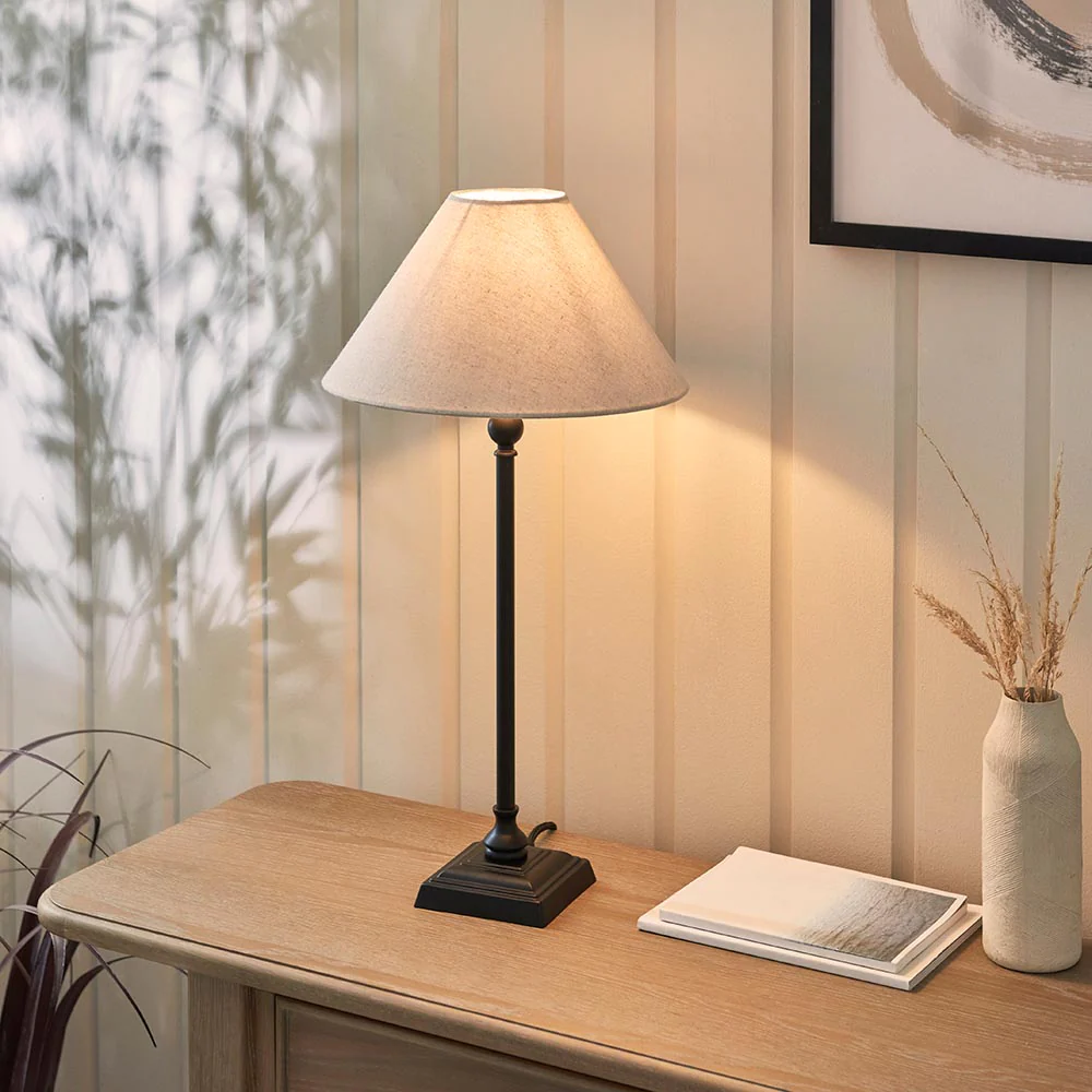 Lille Table 22cm/ 31cm Shade- Black/ Brass Base Finishes - Image 14