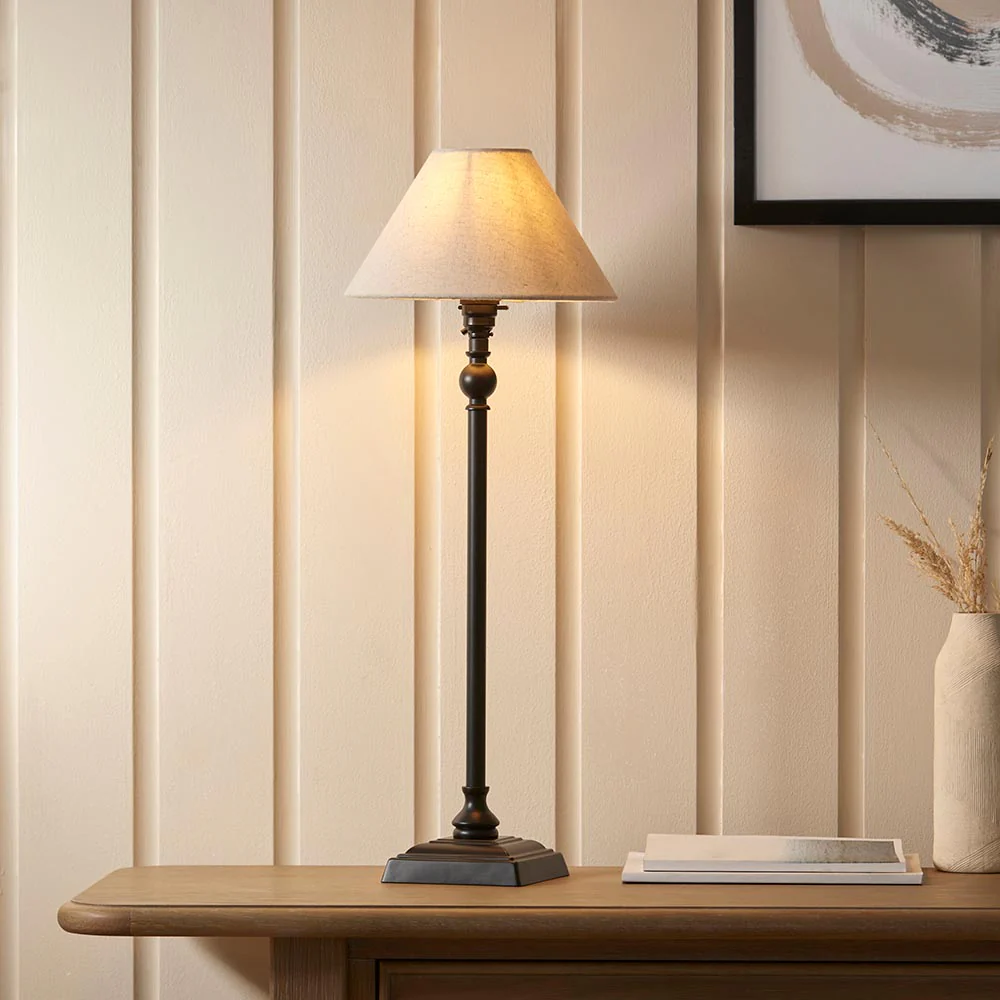 Lille Table 22cm/ 31cm Shade- Black/ Brass Base Finishes - Image 5