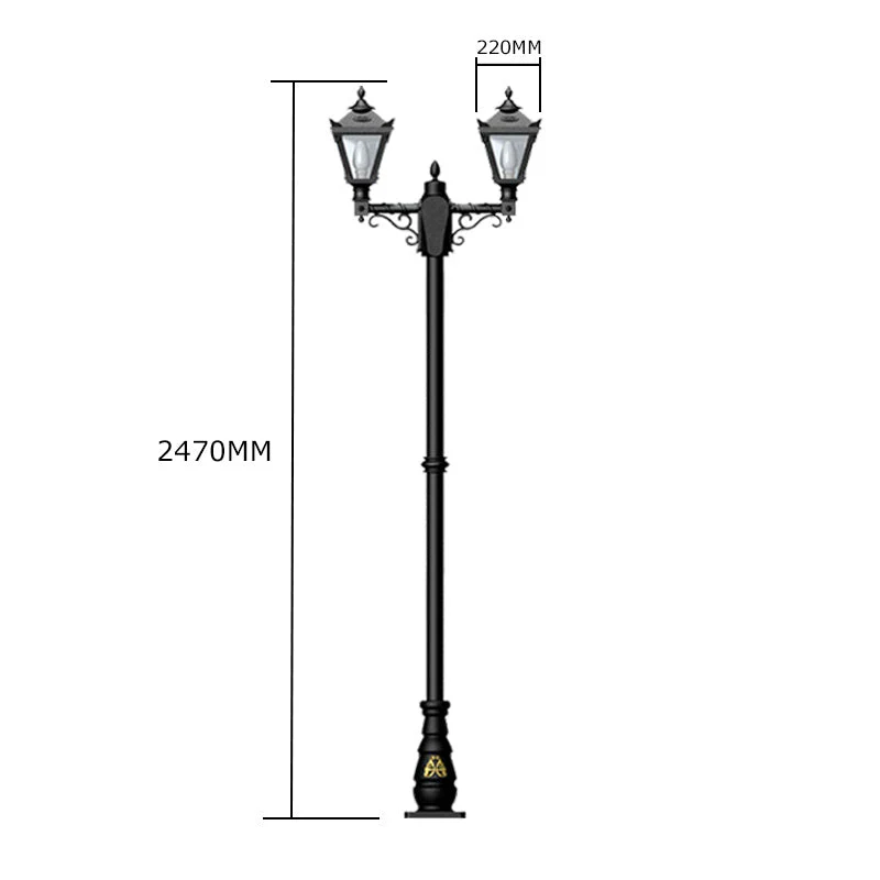 Lilliput 2/3Lt Lamp Pole - Cast Iron - Image 9