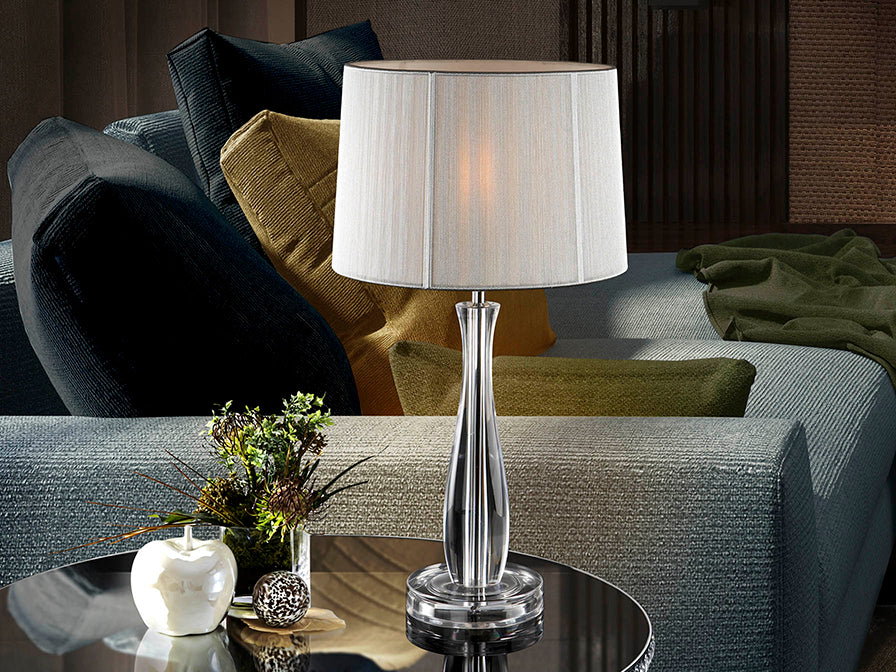 Lin Clear Table Lamp W/Shade - Image 2