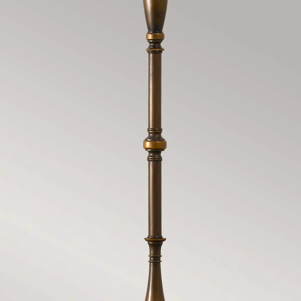 Lincolndale 1 Light Floor Lamp - Astral Bronze with Natural Shade E27 - Image 4