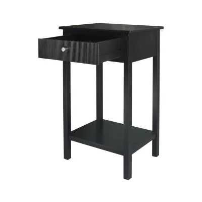 Lindon Wood End Table Black - Image 2