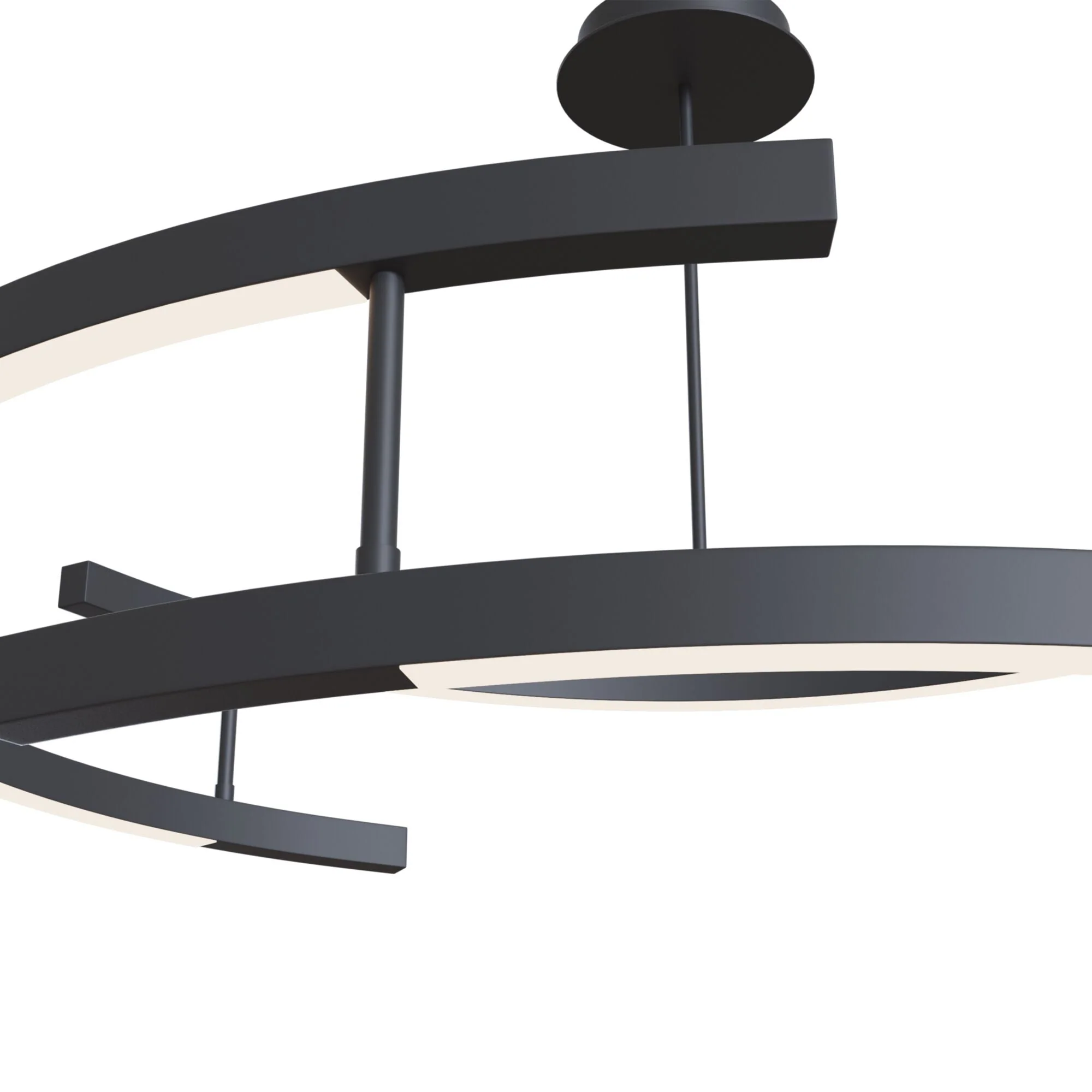 Line Centre Ceiling Light - Black Finish - Image 3