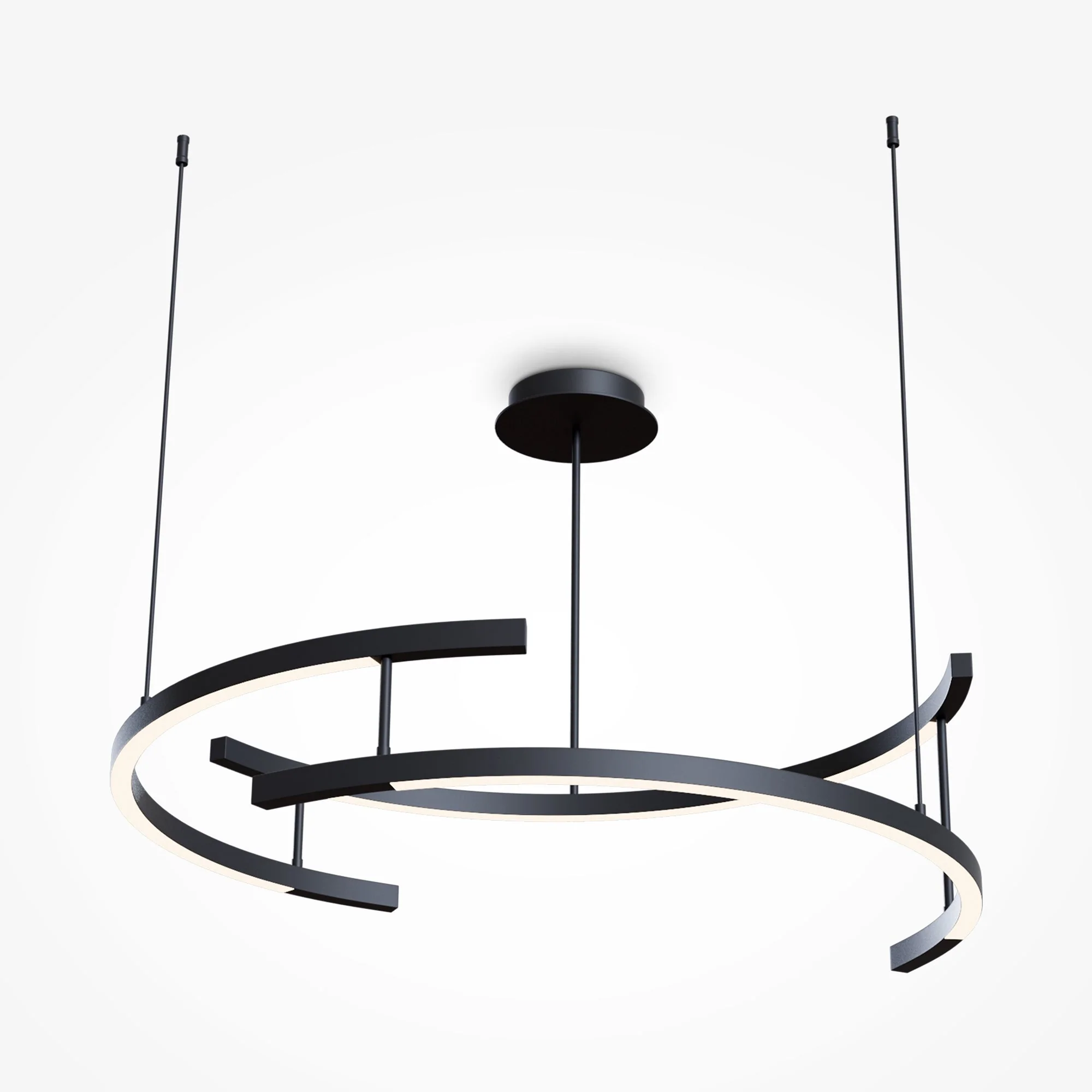 Line Centre Ceiling Light - Black Finish - Image 4