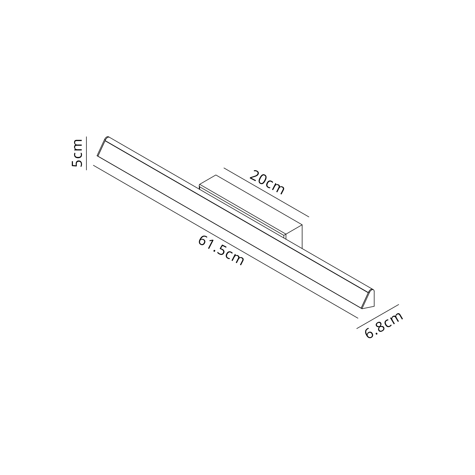 Lineal 60cm Linear Wall/Ceiling Light, 22W LED, 3000K, 3050lm 3yrs Warranty- Various Colors - Image 14