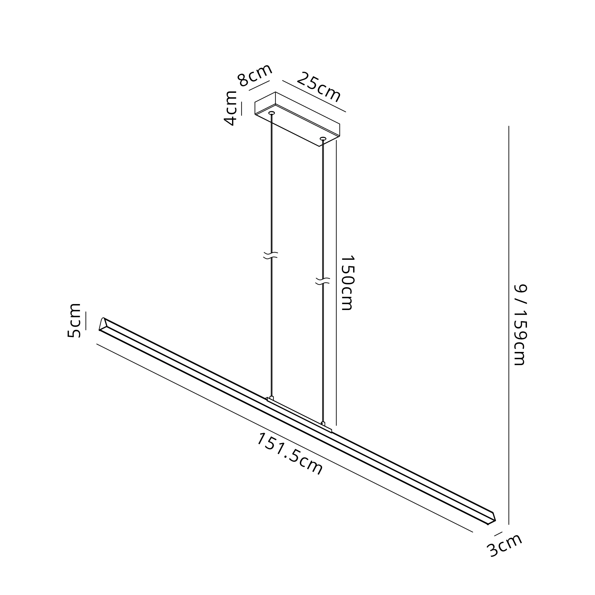 Lineal Linear Pendant, LED, 3000K 3yrs Warranty- Various Colours & Sizes - Image 25