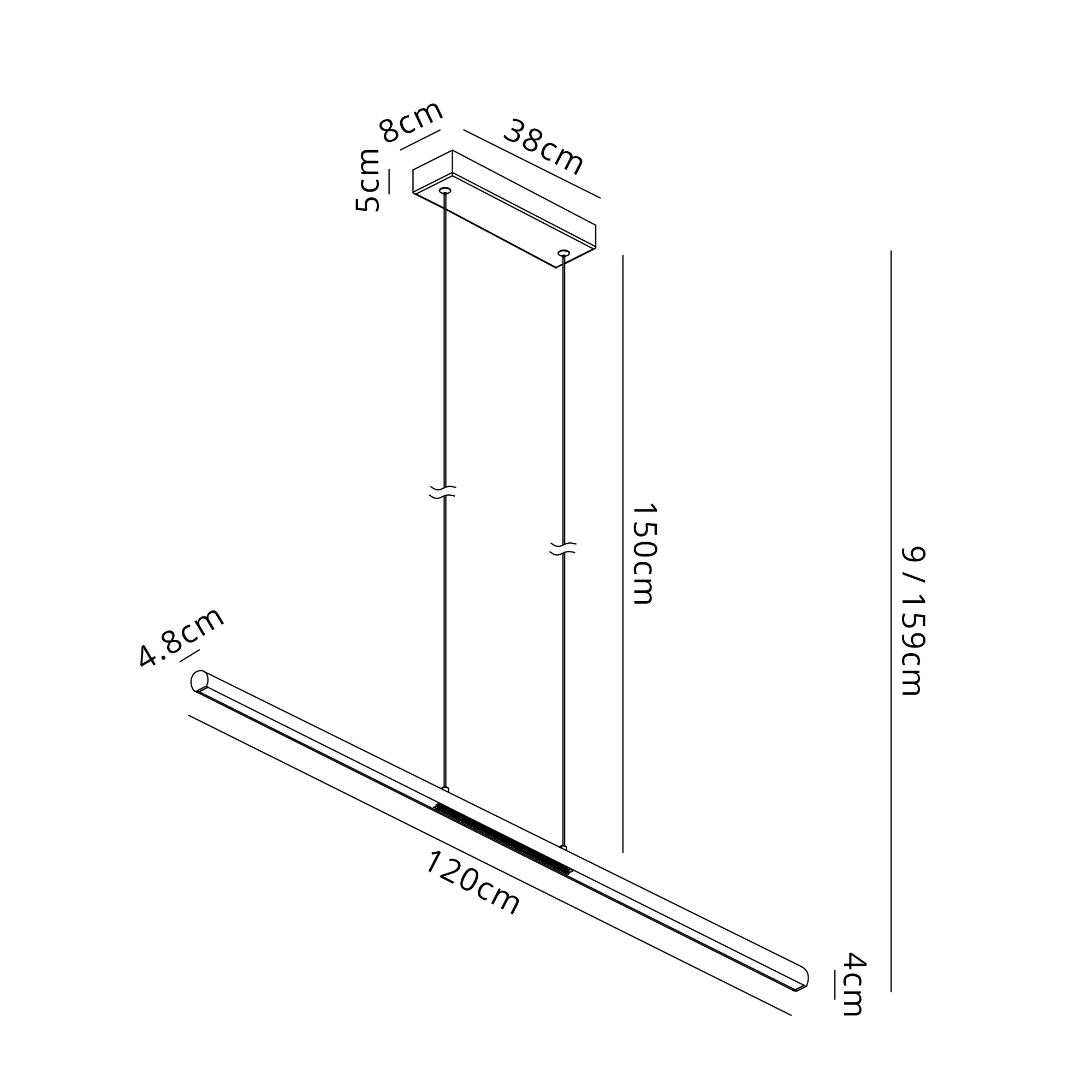 Lineal Linear Pendant, LED, 3000K 3yrs Warranty- Various Colours & Sizes - Image 26