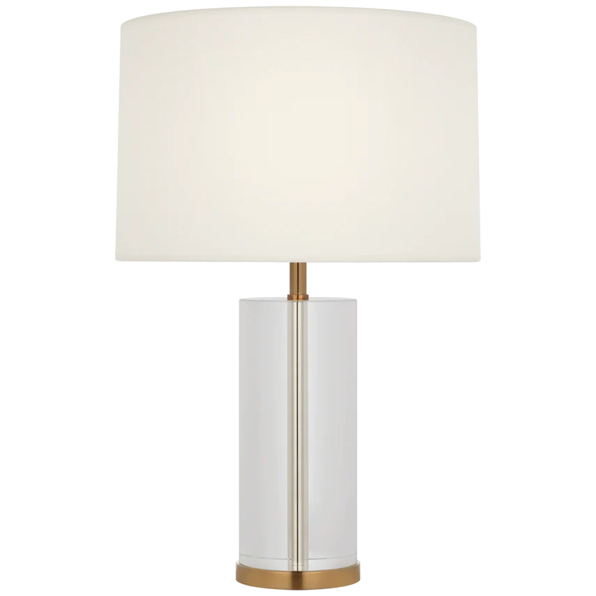Lineham 16" Cordless Accent Lamp - Alabaster/Crystal - Image 2