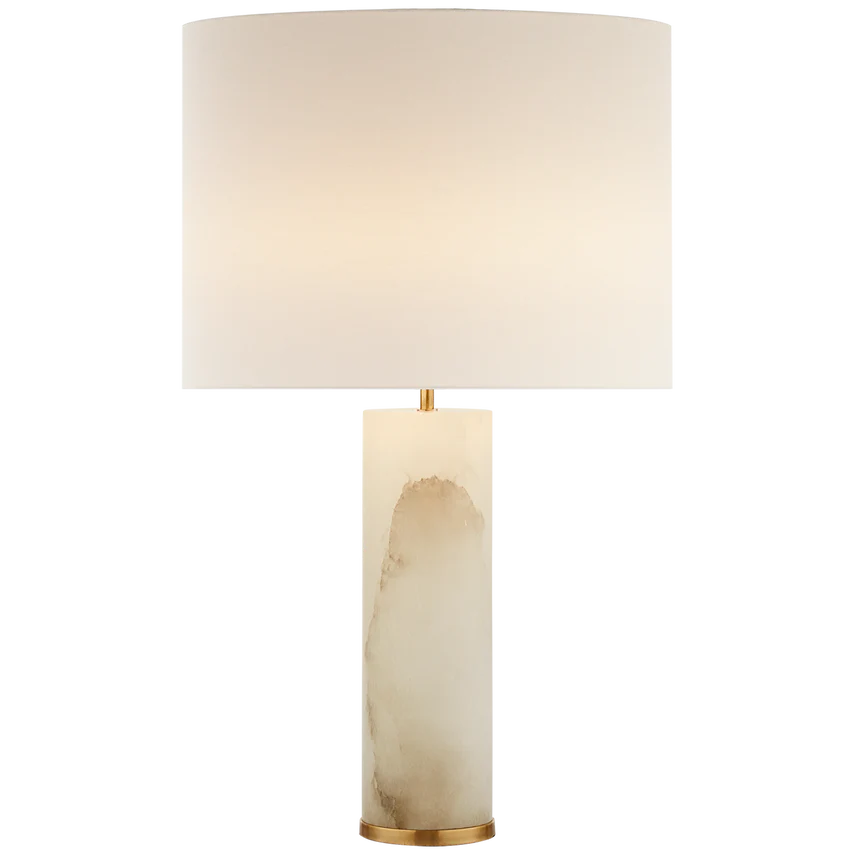 Lineham Table Lamp - Alabaster & Brass