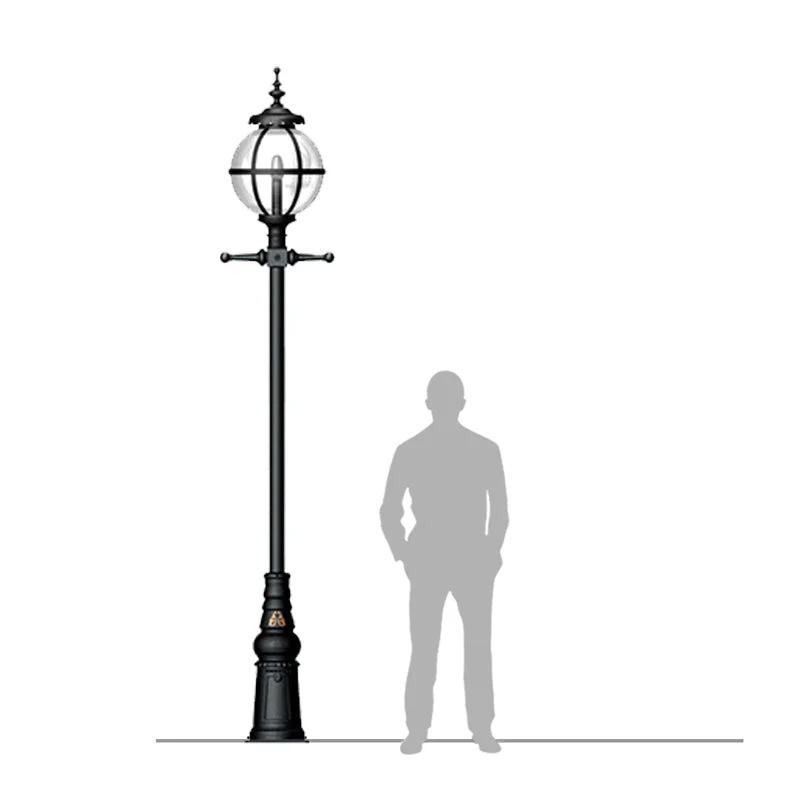 Litchfield 1Lt Post Lamp - Cast Iron - Image 3