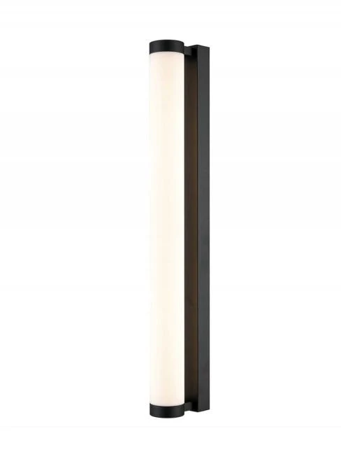 Liva large LED Bathroom Wall Light IP44 - Chrome/Black 645mm/345mm - Image 3
