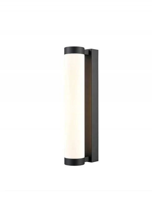 Liva large LED Bathroom Wall Light IP44 - Chrome/Black 645mm/345mm - Image 4