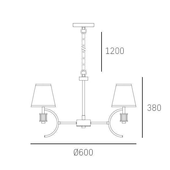 Liverpool Nickel Finish 5lt Centre Light - Image 3