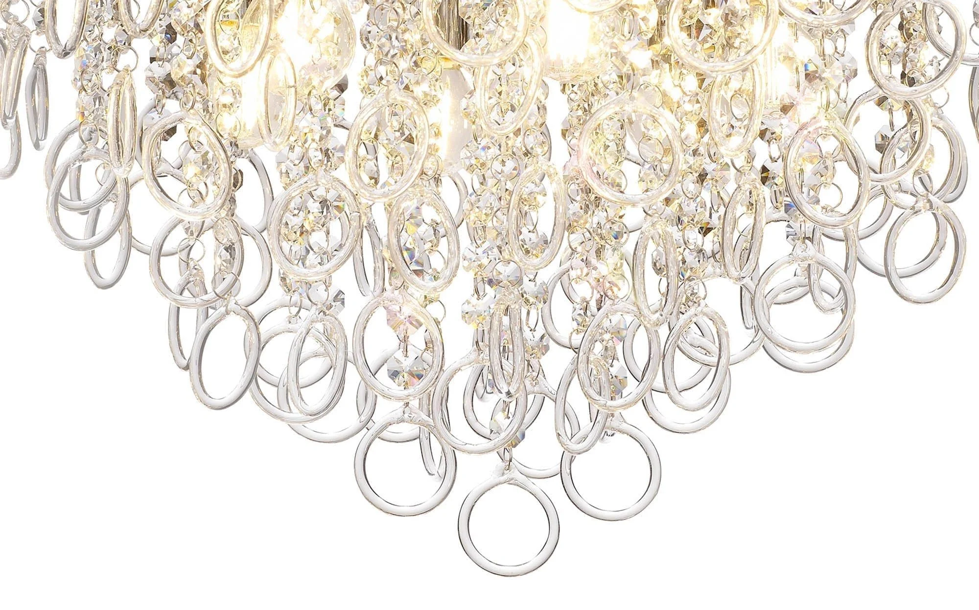 Livorno Ceiling, 4/6 Light E14, Polished Chrome/Crystal - Image 4