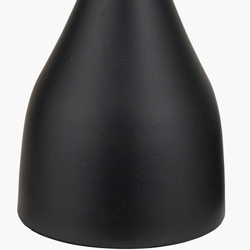 Llora Matt Black Metal Curved Table Lamp Base - Image 3