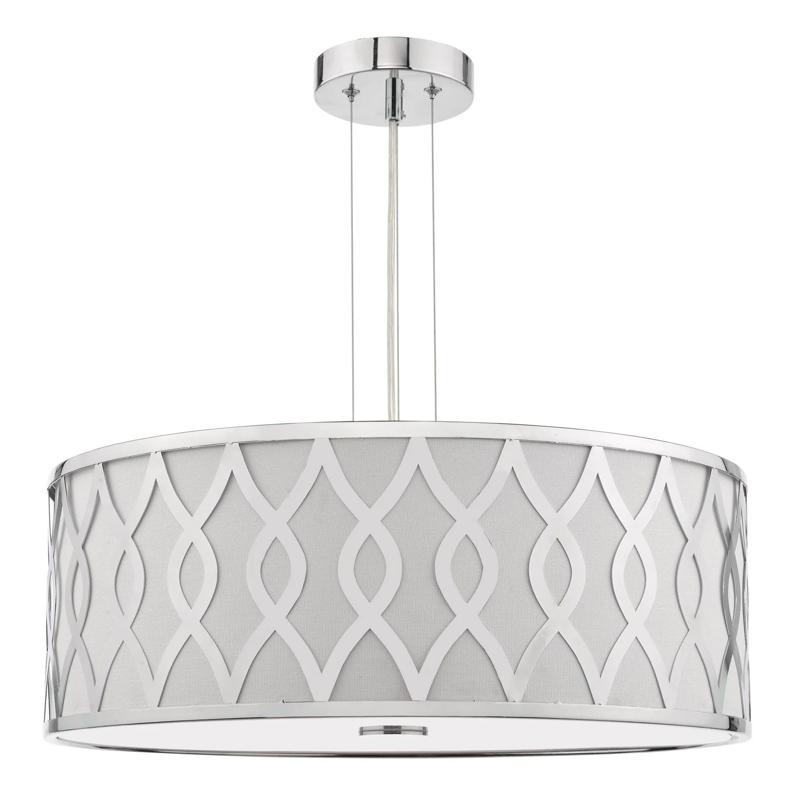 Locryn 4 Lt Ceiling Light- Polished Chrome/ Brushed Bronze - Image 2