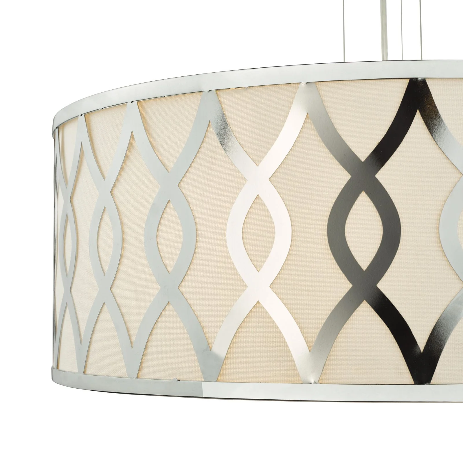 Locryn 4 Lt Ceiling Light- Polished Chrome/ Brushed Bronze - Image 4