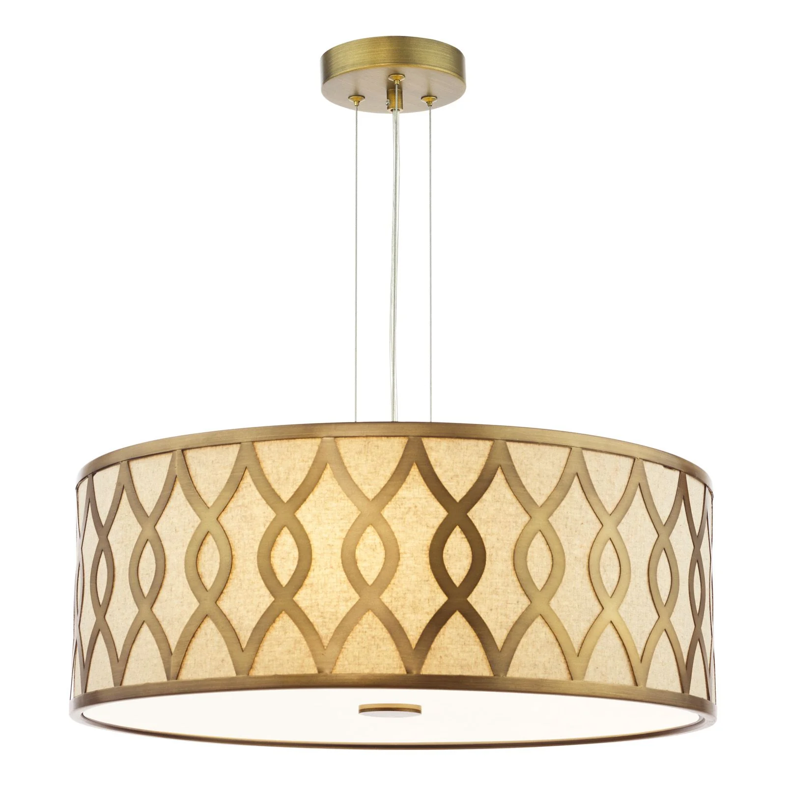 Locryn 4 Lt Ceiling Light- Polished Chrome/ Brushed Bronze - Image 5
