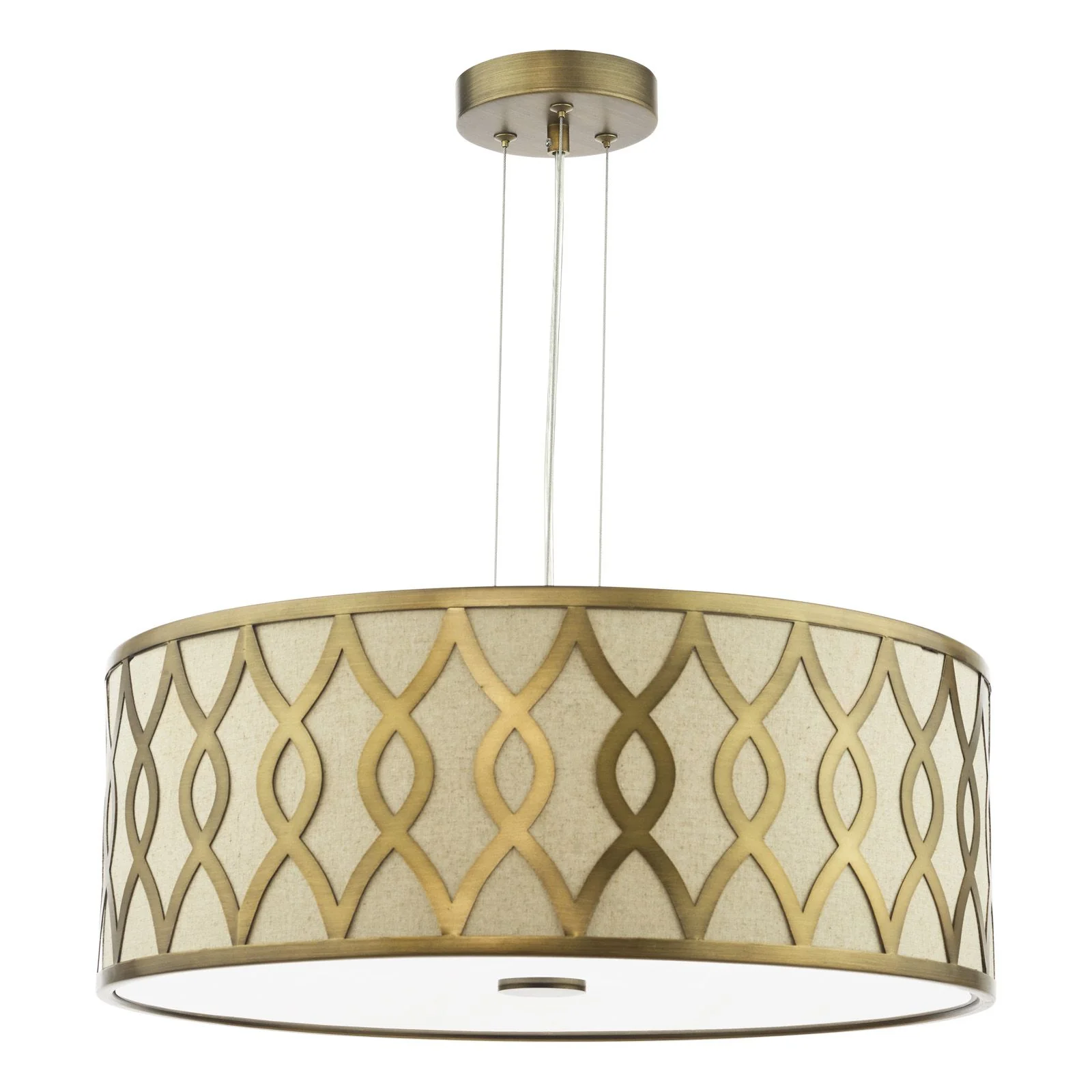 Locryn 4 Lt Ceiling Light- Polished Chrome/ Brushed Bronze - Image 6