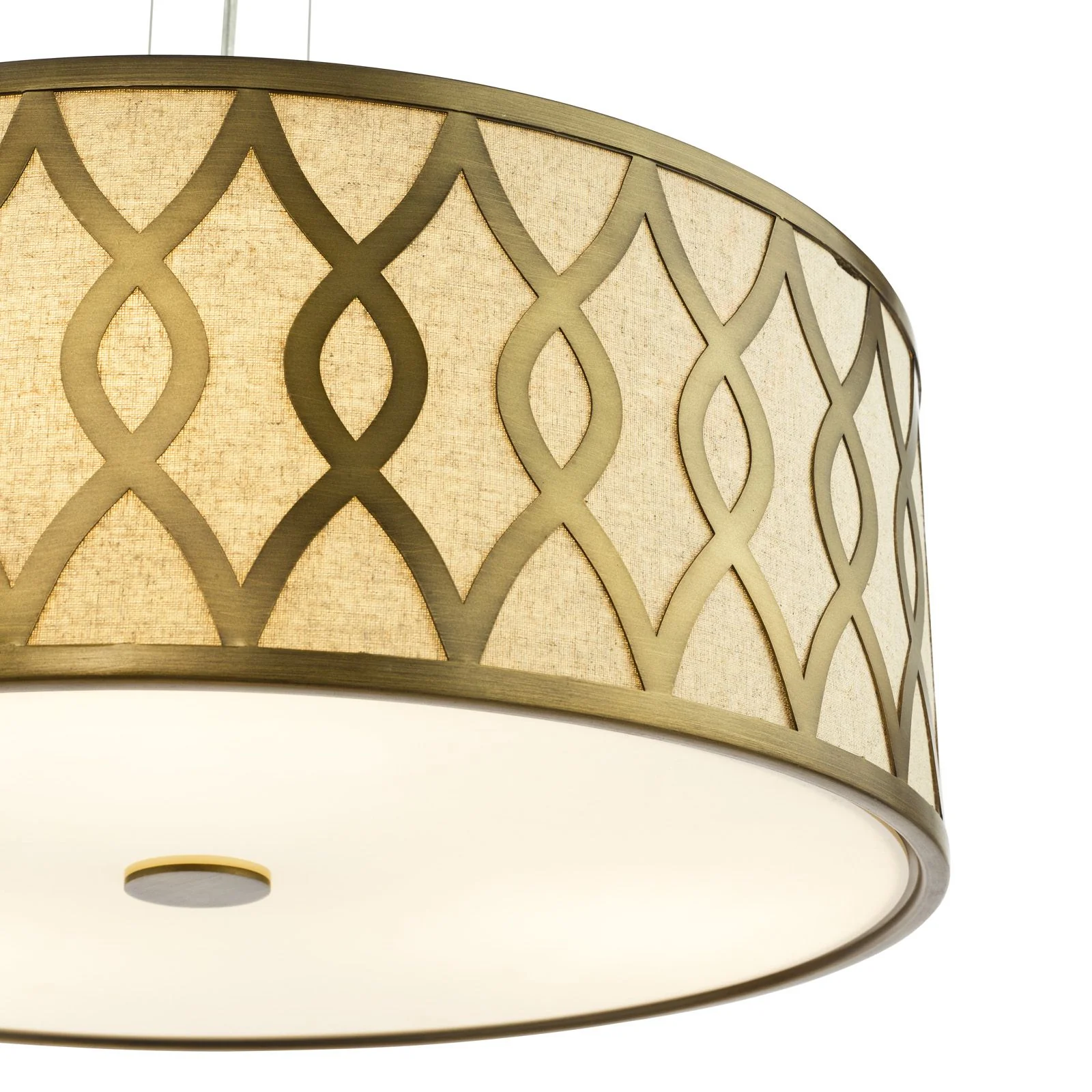 Locryn 4 Lt Ceiling Light- Polished Chrome/ Brushed Bronze - Image 7