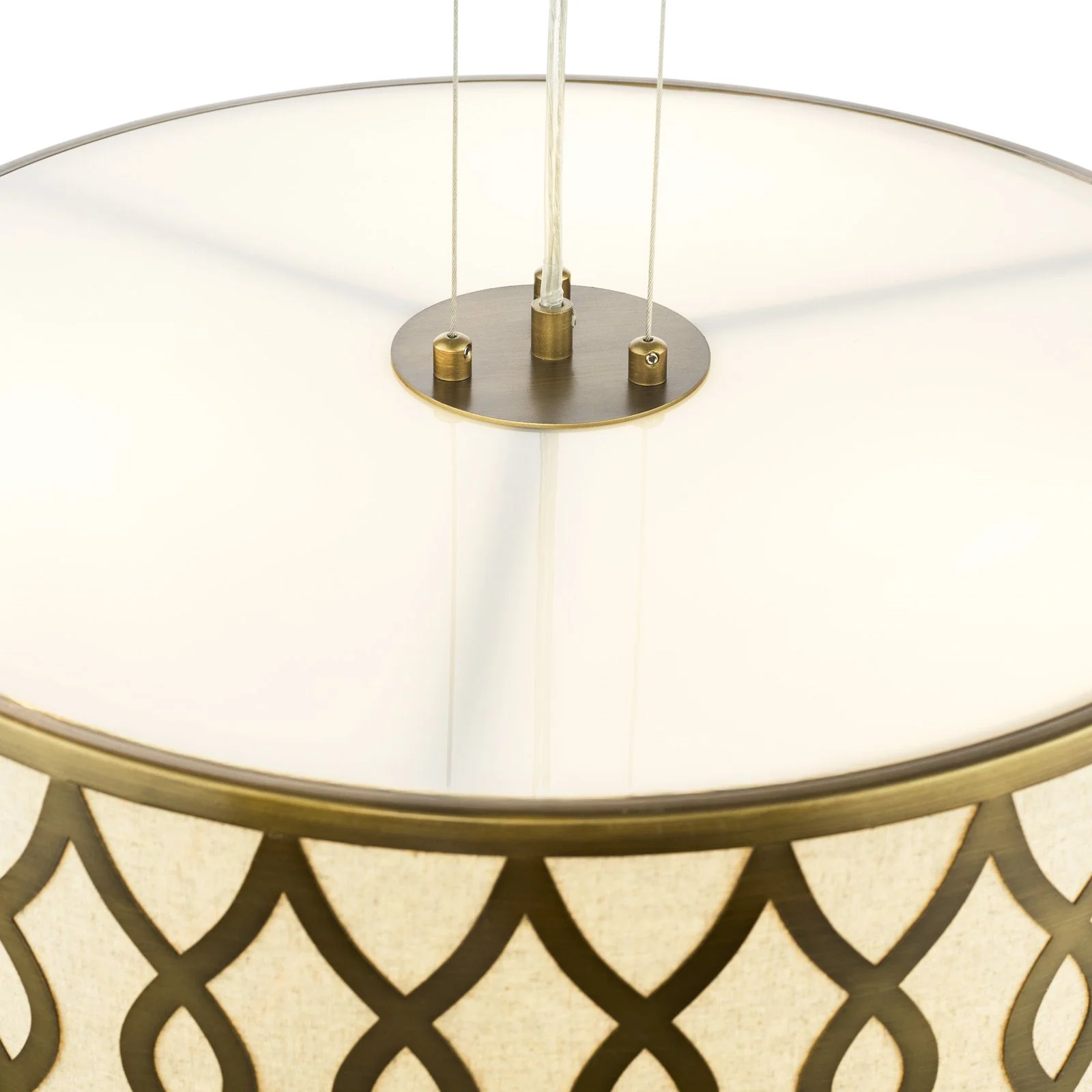 Locryn 4 Lt Ceiling Light- Polished Chrome/ Brushed Bronze - Image 8
