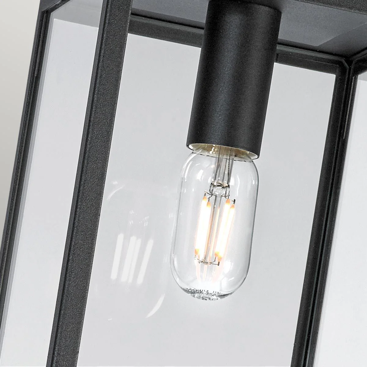 Lofoten 1 Light Chain Lantern - Black IP44 E27 - Image 4