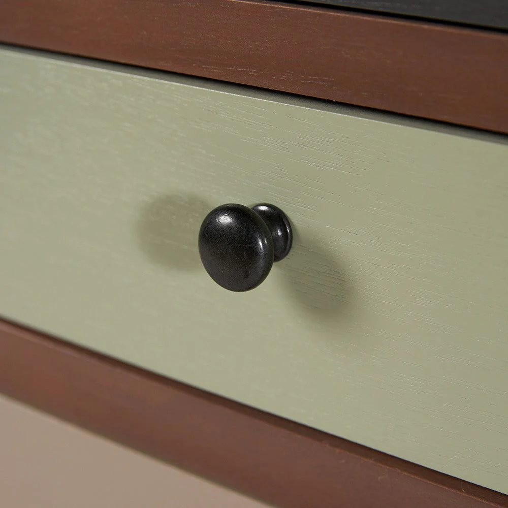 Loft Pine Wood 6 Drawer Unit - Sage Multi Coloured Finish - Image 10