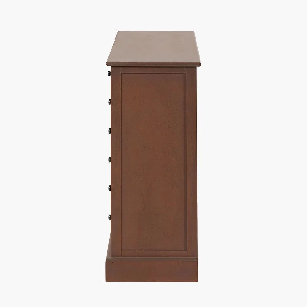 Loft Pine Wood 6 Drawer Unit - Sage Multi Coloured Finish - Image 7