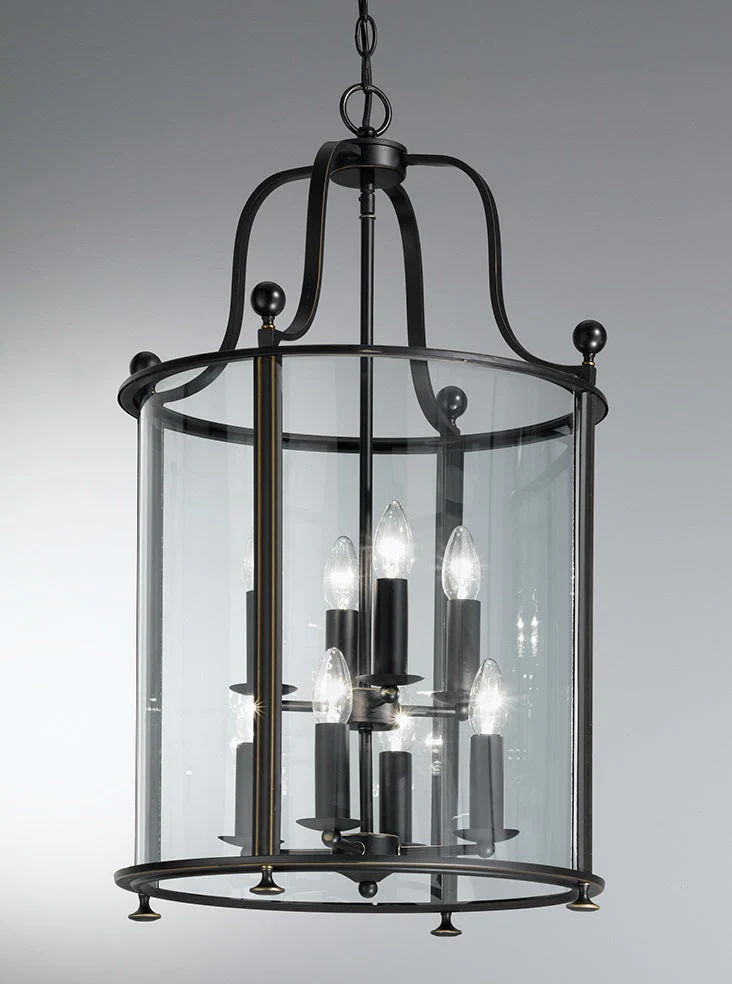 Lola 3/4/8/12Lt Lantern - Antique Bronze/ Chrome Finish - Image 2
