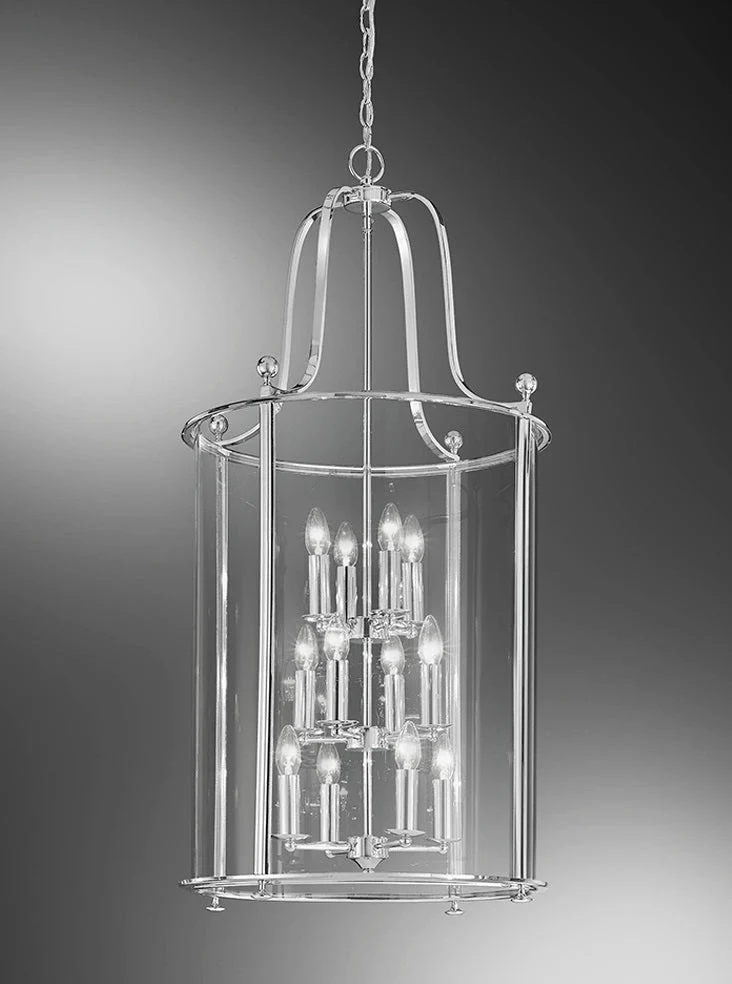 Lola 3/4/8/12Lt Lantern - Antique Bronze/ Chrome Finish - Image 3