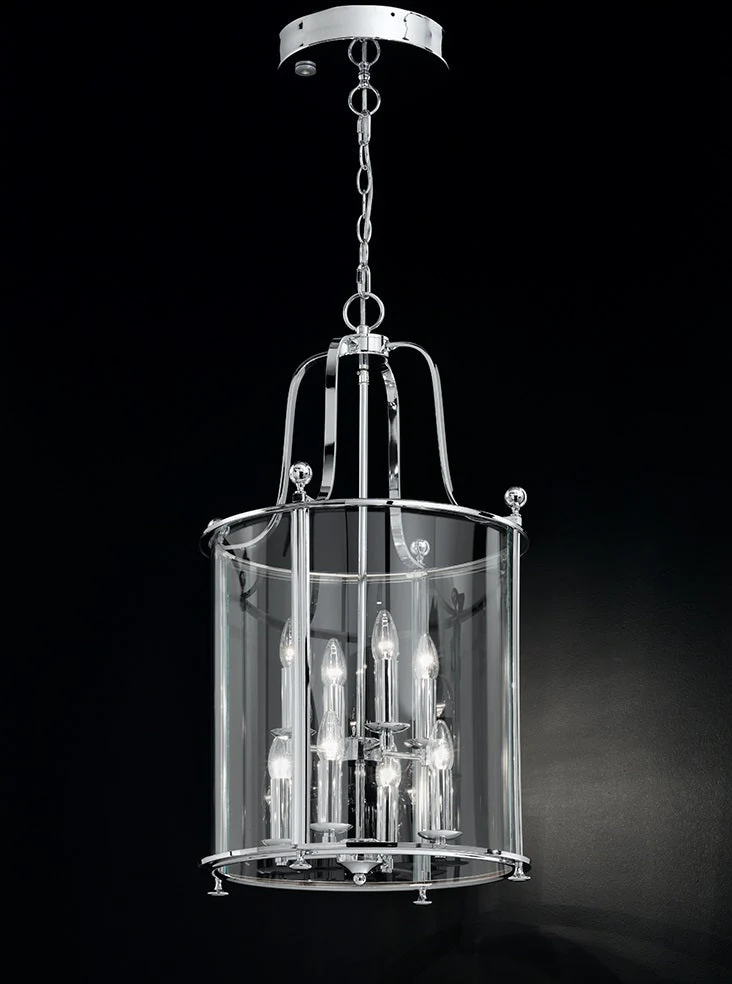 Lola 3/4/8/12Lt Lantern - Antique Bronze/ Chrome Finish - Image 4