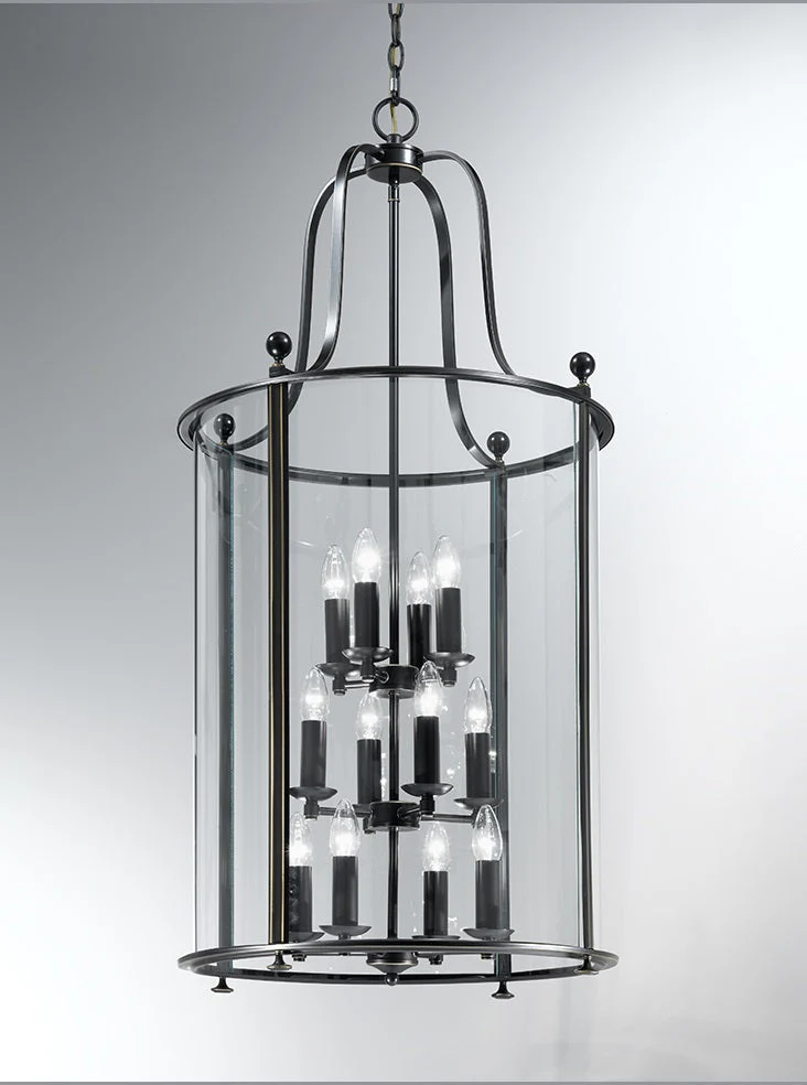 Lola 3/4/8/12Lt Lantern - Antique Bronze/ Chrome Finish - Image 5